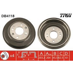 Brake Drum TRW DB4118 OE Ref EGP1358