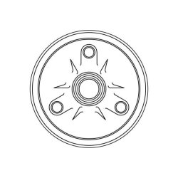 Brake Drum TRW DB4122 OE Ref 77 01 460 327