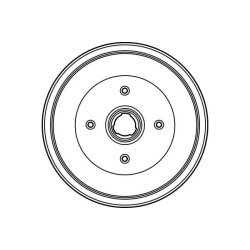 Tambour de frein TRW DB4127 pour AUDI, CHERY, SEAT, SKODA, VW OE 1H0501615 TRW