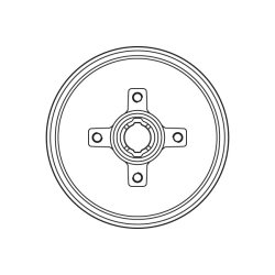 Brake Drum TRW DB4134BR OE Ref 90509107