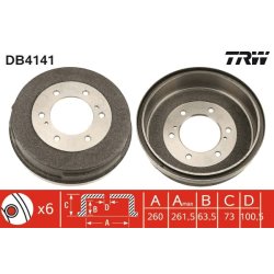 Brake Drum TRW DB4141 OE Ref 43206-08G11