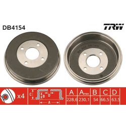 Brake Drum TRW DB4154 OE Ref F7RZ-1126-FA