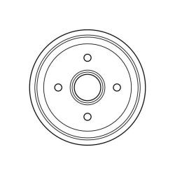 Tambour de frein TRW DB4160 pour PEUGEOT 106 OE 424734 TRW