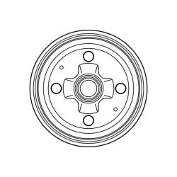 Tambour de frein TRW DB4195 pour RENAULT TRAFIC OE 7701461729 TRW