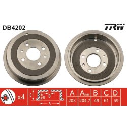 Brake Drum TRW DB4202 OE Ref 7774593