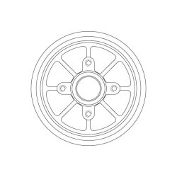 Tambour de frein TRW DB4220MR pour CITROËN, LIFAN, PEUGEOT OE 424741 TRW