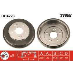 Brake Drum TRW DB4223 OE Ref 42610-S70-000