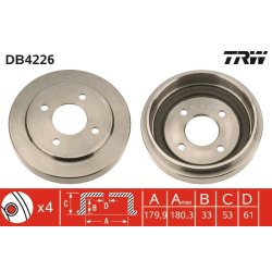 Brake Drum TRW DB4226 OE Ref 43206-5F012