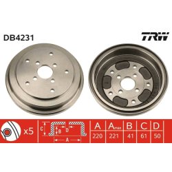 Brake Drum TRW DB4231 OE Ref 4351160A00