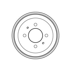 Tambour de frein TRW DB4236 pour HYUNDAI SONATA OE 58411-34000 TRW