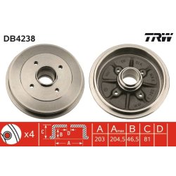Brake Drum TRW DB4238 OE Ref 4247 40