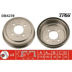 Brake Drum TRW DB4239 OE Ref MB587582