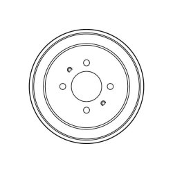 Tambour de frein TRW DB4240 pour HAFEI, MITSUBISHI OE MB58758 TRW