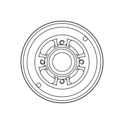 Tambour de frein TRW DB4245 pour DACIA, RENAULT OE 7700419824 TRW