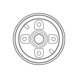 Tambour de frein TRW DB4251 pour DAIHATSU, PERODUA OE 42403-87222 TRW