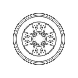 Tambour de frein TRW DB4255 pour TOYOTA STARLET OE 42403-10010 TRW