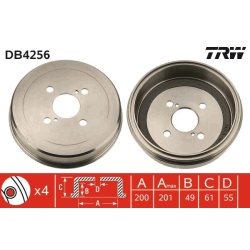 Brake Drum TRW DB4256 OE Ref 42431-12140