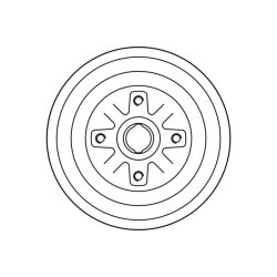 Tambour de frein TRW DB4272 pour CHEVROLET, DAEWOO, FSO, ZAZ OE 96193771 TRW