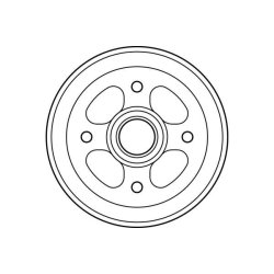 Tambour de frein TRW DB4273 pour BAOJUN, CHEVROLET, DAEWOO, FSO OE 96316636 TRW