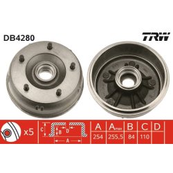 Brake Drum TRW DB4280 OE Ref 50 00 388 426