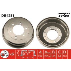 Brake Drum TRW DB4281 OE Ref 43206-0F001-