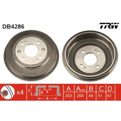 Brake Drum TRW DB4286 OE Ref 42610-SK3-E10