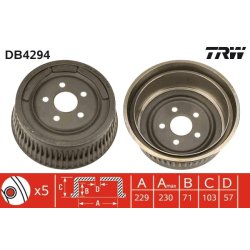 Brake Drum TRW DB4294 OE Ref 4313760