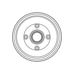 Tambour de frein TRW DB4305 pour FORD OE 4053719 TRW
