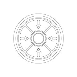 Brake Drum TRW DB4310MR OE Ref 4247 46