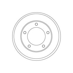 Tambour de frein TRW DB4316 pour FORD, PEUGEOT, RENAULT OE YC1W-1126-DD TRW