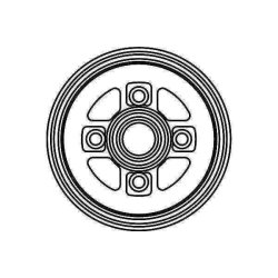 Brake Drum TRW DB4317 OE Ref 42403-87703