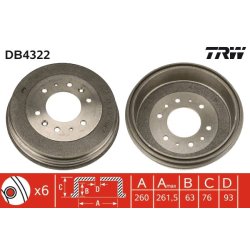 Brake Drum TRW DB4322 OE Ref S083-26-251B