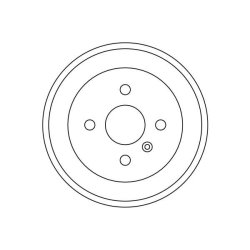 Tambour de frein TRW DB4323 pour DAIHATSU APPLAUSE, CHARADE, GRAN TRW