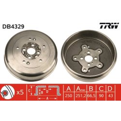 Brake Drum TRW DB4329 OE Ref 0K011-26251B