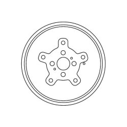 Tambour de frein TRW DB4329 pour KIA SPORTAGE OE 0K011-26251B TRW