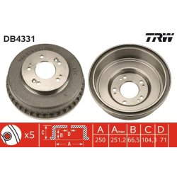 Brake Drum TRW DB4331 OE Ref 0K56A-26251A
