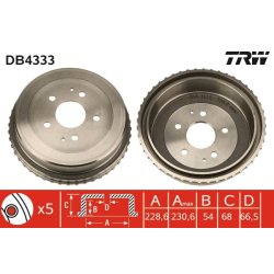 Brake Drum TRW DB4333 OE Ref 42431-87402-000