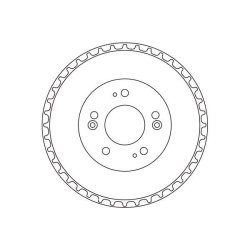 Tambour de frein TRW DB4333 pour DAIHATSU, TOYOTA, ZOTYE OE 42431-87402 TRW