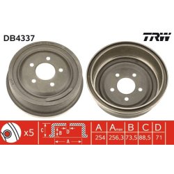 Brake Drum TRW DB4337 OE Ref 1084060