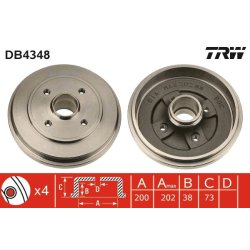 Brake Drum TRW DB4348 OE Ref 9214294