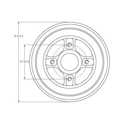 Tambour de frein TRW DB4363MR pour RENAULT CLIO, MODUS OE 432021782R TRW