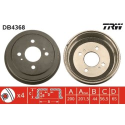 Tambour de frein TRW DB4368 pour DAIHATSU, PIAGGIO HIJET, PORTER TRW