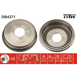 Brake Drum TRW DB4371 OE Ref XM34-1126-AA
