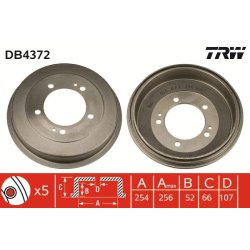 Brake Drum TRW DB4372 OE Ref 4351287602