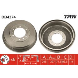 Brake Drum TRW DB4374 OE Ref 43206-G9800