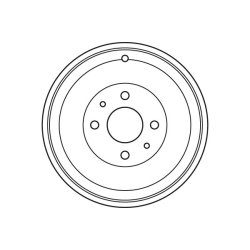 TRW Tambour de frein DB4387 pour CITROEN, PEUGEOT NEMO, BIPPER OE 424755 TRW