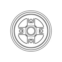 Tambour de frein TRW DB4395 pour SUZUKI SWIFT OE 43511-60B00 TRW