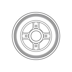 Tambour de frein TRW DB4400 pour RENAULT TWINGO OE 432006468R TRW