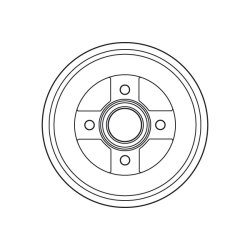 Tambour de frein TRW DB4404 pour VAUXHALL, SUZUKI AGILA, WAGON, ASTRA TRW