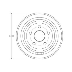 Brake Drum TRW DB4407 OE Ref 4509676